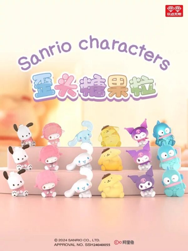 JC307-Sanrio Family Head-Tilt Candy Beans (6 Pieces Per Pack)
