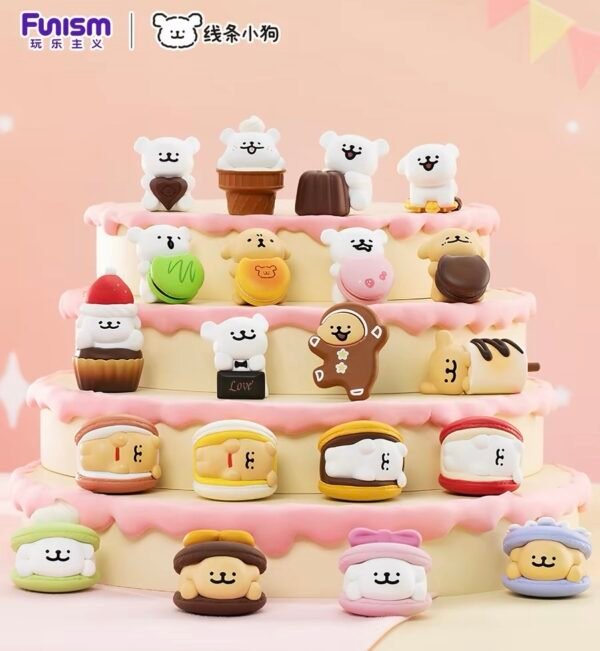 JC335-Line Friends Dog Dessert House Mini Beans, 3 Pieces Per Box