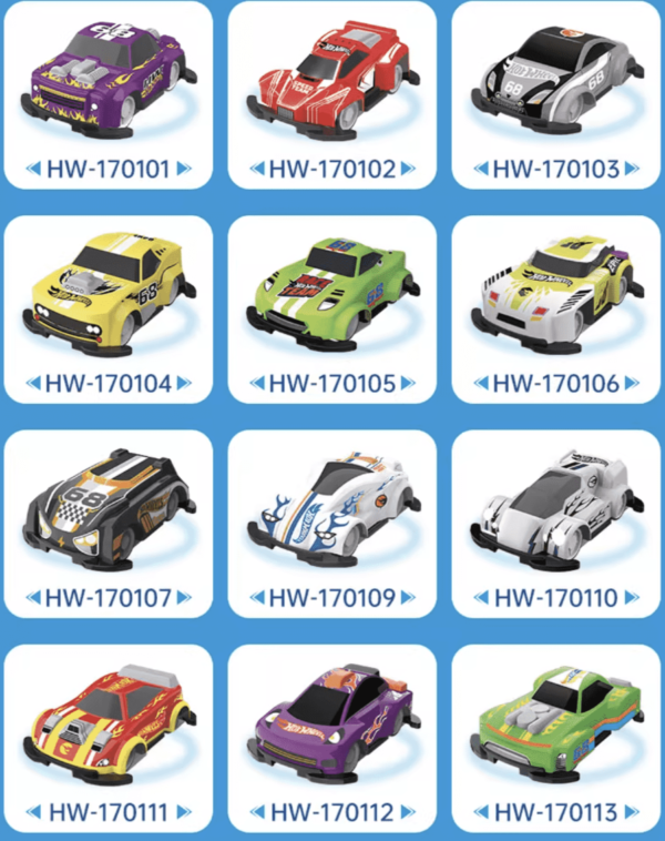 JC348-CS-Hot Wheels Thumb Pull-Back Car - 2 Mini Cars Inside One Capsule