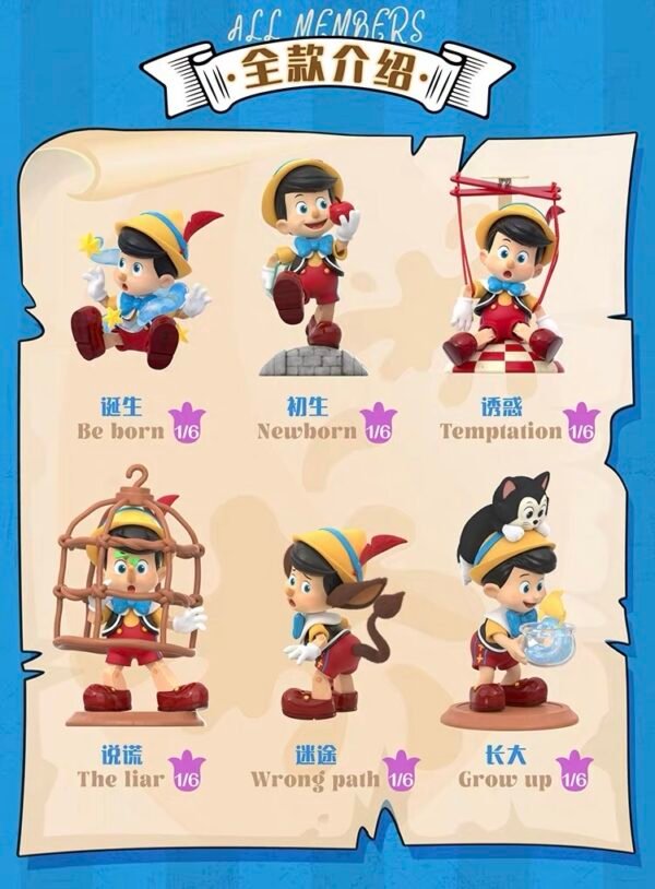JC488-Pinocchio Growth Diary Figure Blind Box