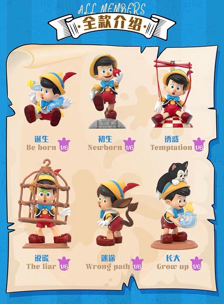 JC488-Pinocchio Growth Diary Figure Blind Box
