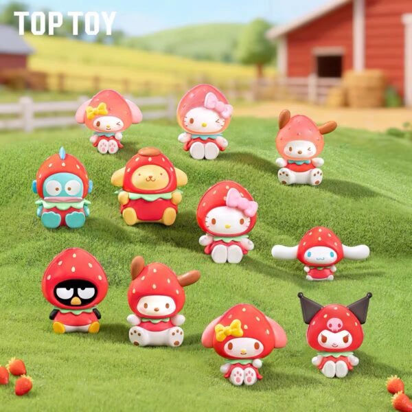 JC501-Sanrio Family Strawberry Candy Series Mini Charm Blind Box