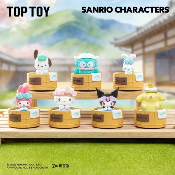 JC554-Sanrio Family Rotating Hot Spring Playset