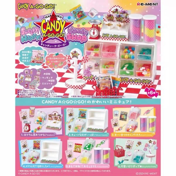 JC562-Re-Ment Happy Candy Shop A Go Go
