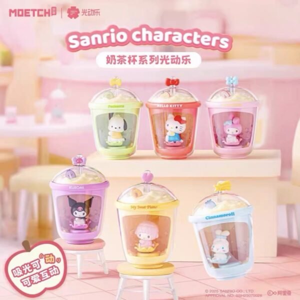 JC674-Sanrio Characters Milk Tea Cup Light-Up Playset