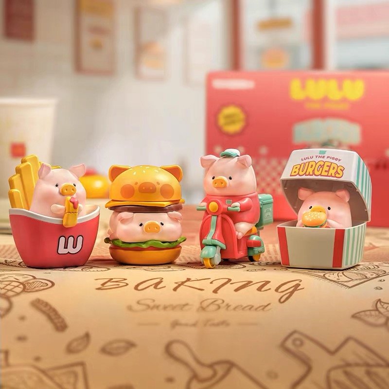 JC722 JC722-Lulu The Piggy Can Burger Delivery Articulated Blind Box