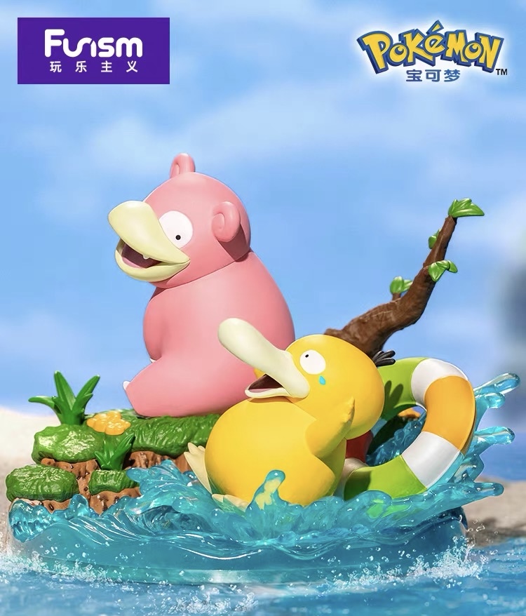 JC816-Medium-Size Partner Pokémon Figure - Psyduck & Slowpoke