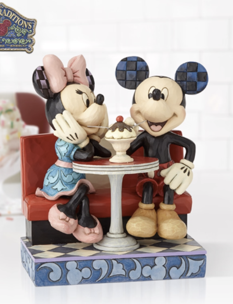JC828-Enesco - Mouse Cold Drink Counter Couple Ornament