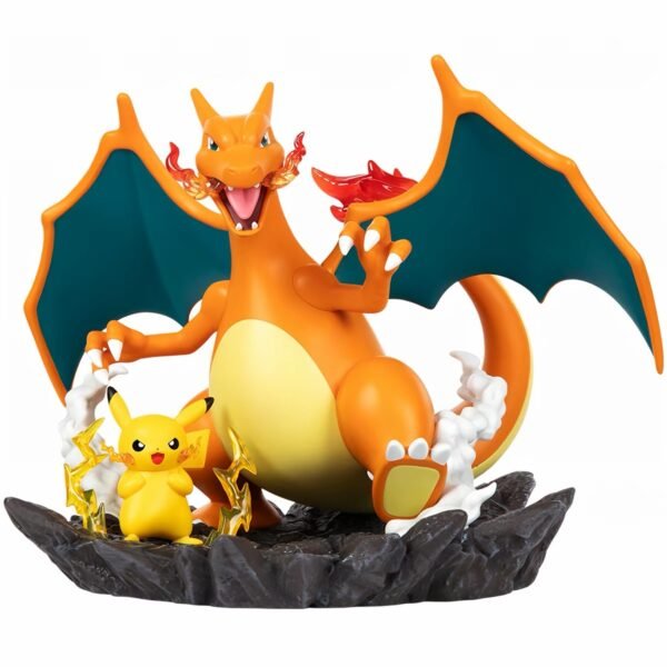 JC836-Medium-Size Partner Pokémon Figure - Pikachu & Charizard