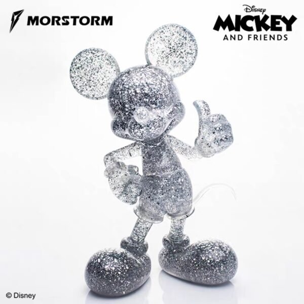 JC866-Thumbs-Up Mouse - Transparent Version with Clear Silver Glitter