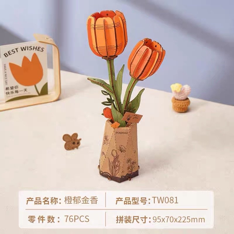 JC883-Rolife - Orange Tulip