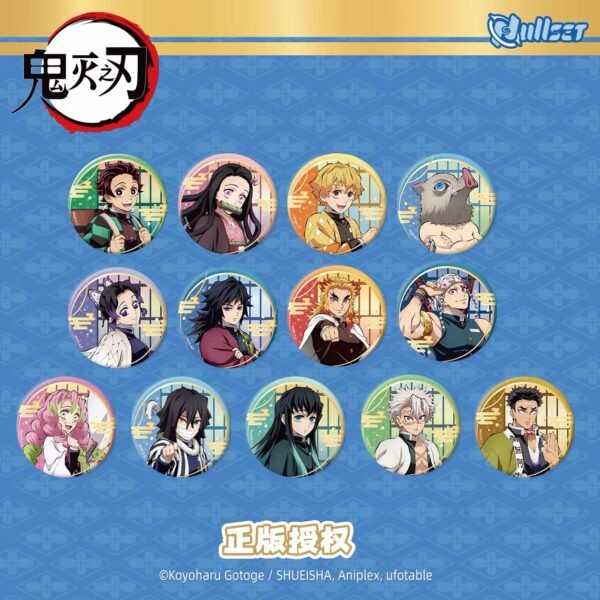 JC1016-NULLSET - Demon Slayer Official Art Series Badge Blind Bags