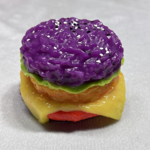 JC1122-Purple Sweet Potato Chicken Cutlet Burger