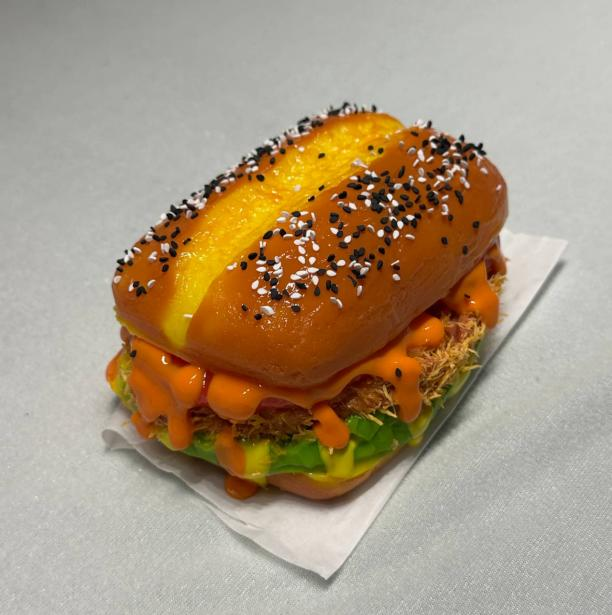 JC1127-Grilled Fried Chicken Cutlet Large Burger