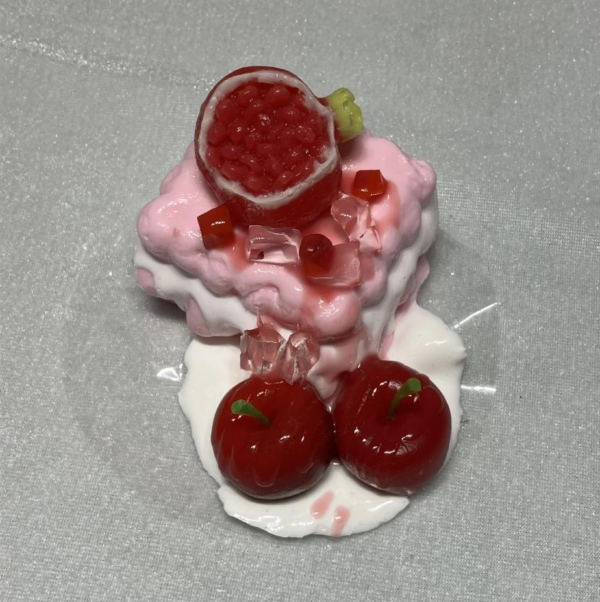 JC1182-Triangle Square Cake Pomegranate Cherry