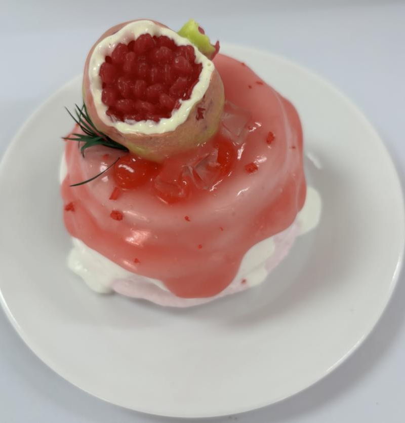 JC1187-Red Pomegranate Lava Filling