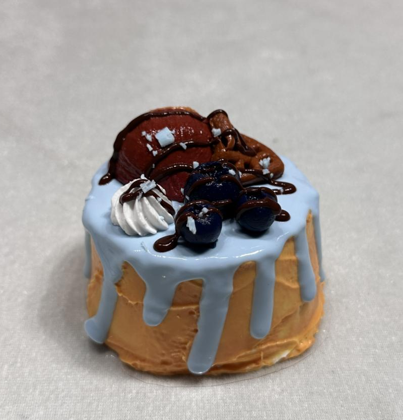 JC1201-Sea Salt Blue Chocolate Cake