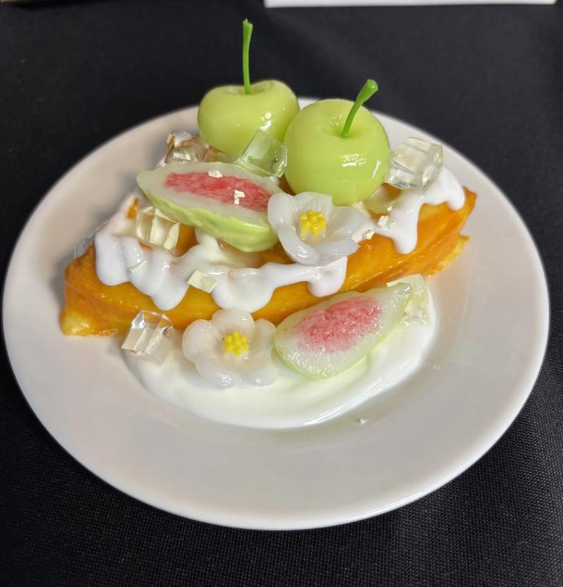 JC1215-Triangle Waffle Fig Green Cherry