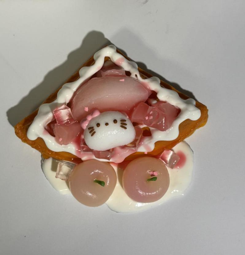 JC1227 JC1227-Triangle Waffle KT Peach Cherry
