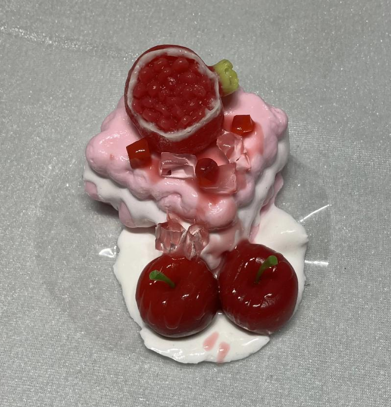 JC1229 JC1229-Triangle Square Cake Pomegranate Cherry