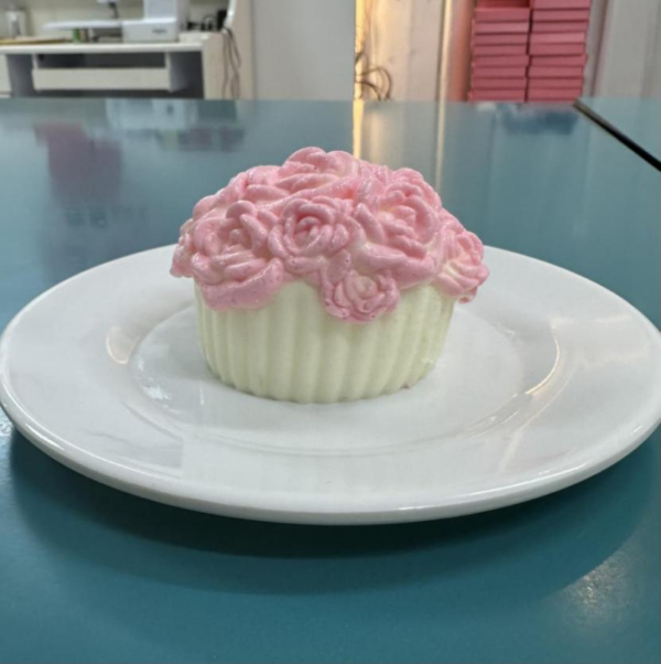 JC1340-Pink Rose Cupcake