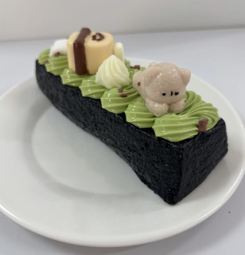 JC1388 JC1388-Matcha Dark Chocolate Rectangular Bear