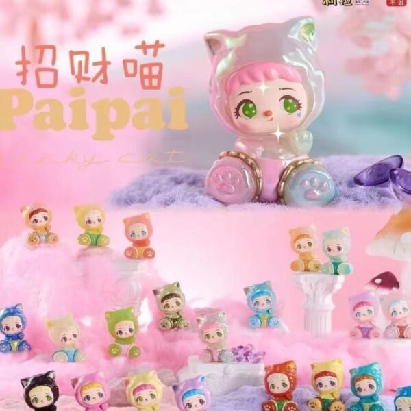 JC1513-Lila Lucky Cat Large-Size Cute Beans