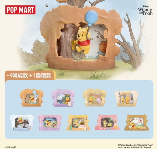 JC1525-Pop Mart - Winnie the Pooh Treehouse Theater